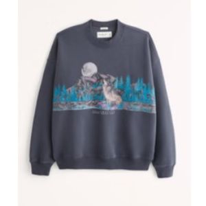 Abercrombie Men’s Yellowstone Graphic Crew Sweatshirt Large NWT